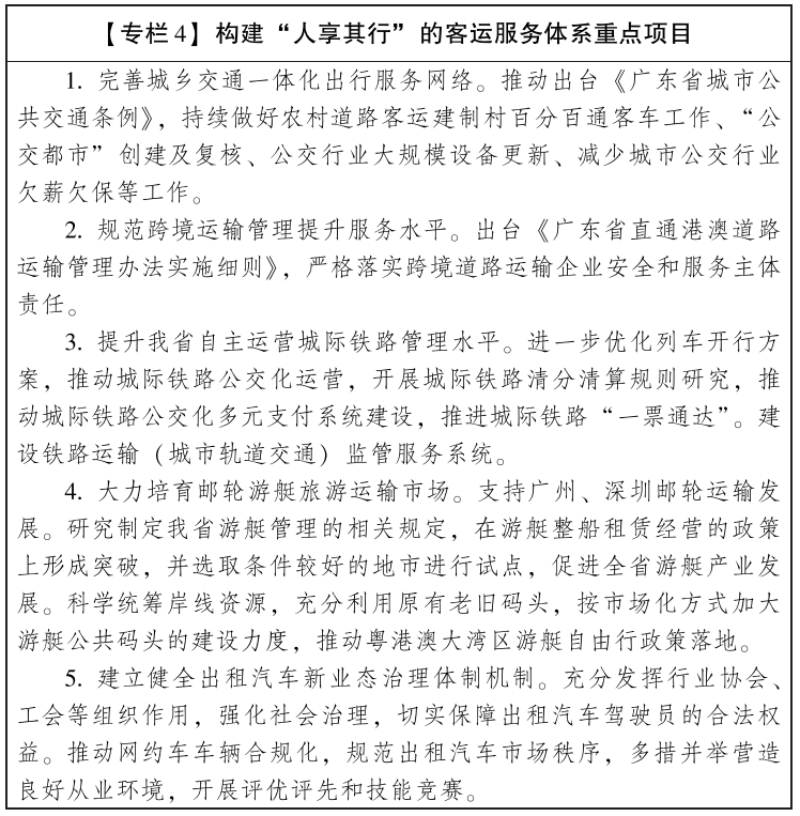 廣東省人民政府辦公廳關(guān)于印發(fā)廣東省交通運(yùn)輸高質(zhì)量發(fā)展三年行動方案（2025—2027年）的通知(圖4)